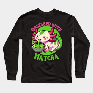 Matcha axolotl Long Sleeve T-Shirt